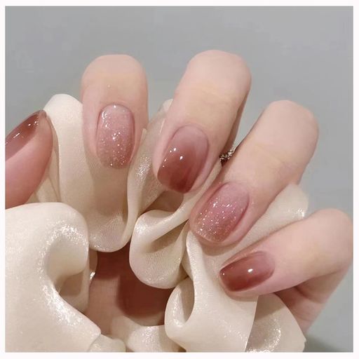 MISSMUMUネイルチップ24枚入ネイルチップショート春夏シンプルかわいいおしゃれ人気ネイルシール花嫁ネイル光沢つけ爪成人式結婚式入学式卒業式パーティーできます(バラ園-DY320)