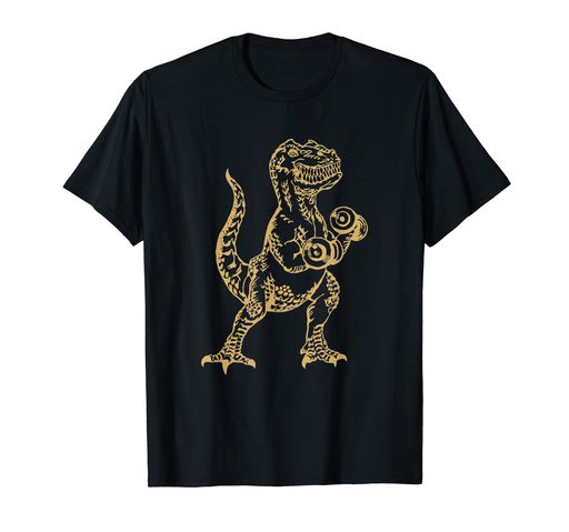 SEEMBO 恐竜 ウェイトリフティング ダンベル フィットネス ジム ワークアウト Tシャツ SEEMBO 恐竜 ウェイトリフティング ダンベル フィットネス ジム ワークアウト Tシャツ