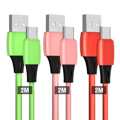 SCGK タイプc ケーブル USB C ケーブル 【3本セット】 type-c データ転送 急速充電 充電コード 高耐久素材 Xperia Samsung Galaxy Huawei Android各種他対応
