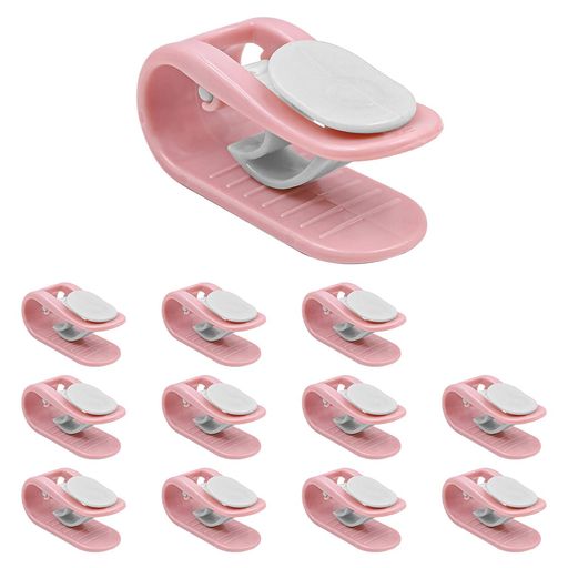 NUZAMASベッドシートクリップ12個セット滑り止め布団カバーとシートクリップマットレスリテーナーソックス動き防止調節可能な掛け布団カーテンホルダーピンク