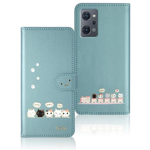 QriboOppoReno7Aケース手帳型OppoReno9Aケース手帳型オッポリノ9aカバーOPG04ケースシンプルなのに可愛いデザインエンボス加工猫柄うれしい気持ち6.4インチ対応Reno7aスマホケース