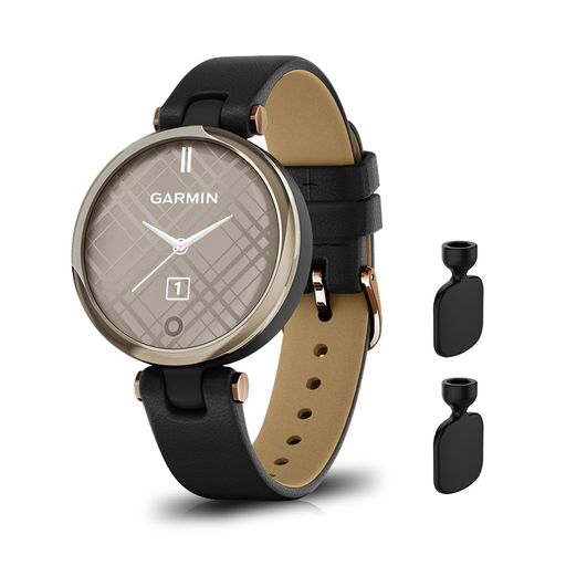 [SeGinn]レザーバンドGarminLily対応バンド革交換バンド高級簡単取付ビジネス軽量ベルトサイズ調節可能交換バンドコンパチブルGarminLilyバンド(黒)