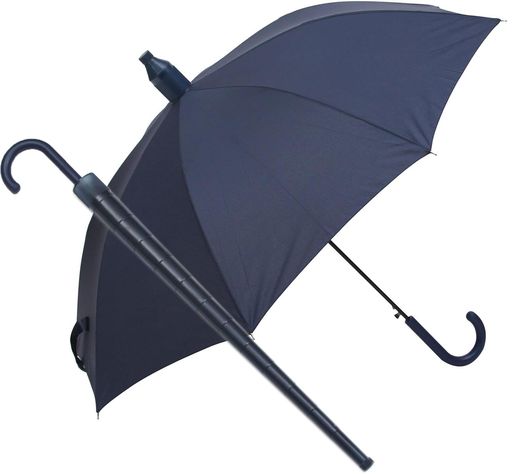 ベーシックスタンダード(BasicStandard)長傘メンズカバー付きたけのこスライド持ち運び電車便利防水60c..