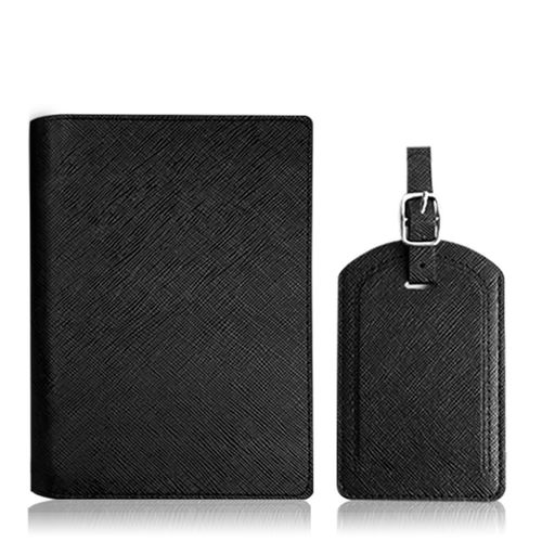 [青未了]パスポートケースパスポートカバーホルダー荷物タグ付きpassportcasecoverパスポート入れholderカードケース多機能収納ポケットブラック
