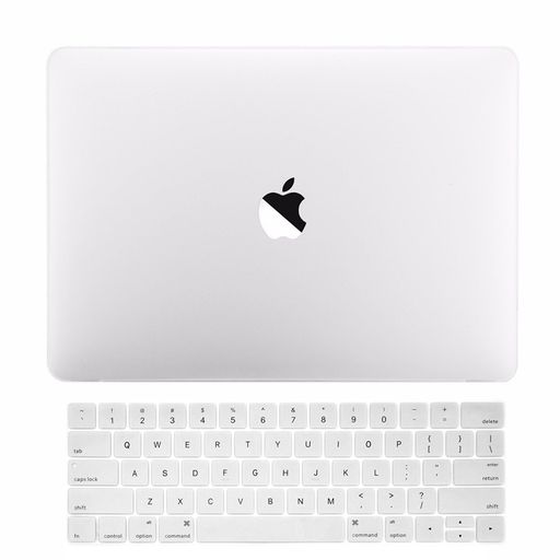 TOP CASE - 2 in 1バンドル MacBook Pro 13インチラバーハードケース&日本語キーボードボードカバー、MacBook Pro 13インチ Touch Bar搭載モデル[モデル番号A1706] - 曇った透明