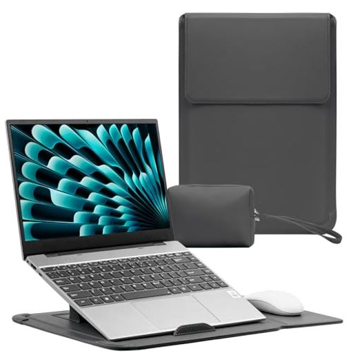 RoYiio【3in1】ノートパソコン用スリーブ pcスタンドとマウスパッド付き14インチMa...