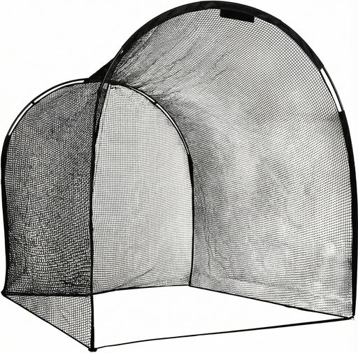 HiGoodバッティングケージ野球練習用防球ネットバッティングネット屋外自宅折りたたみ3x4x3m