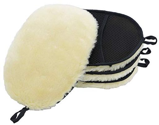 BloomSesame洗車ムートングローブふわふわ洗車傷防止スポンジ(4個セット)ベージュx4