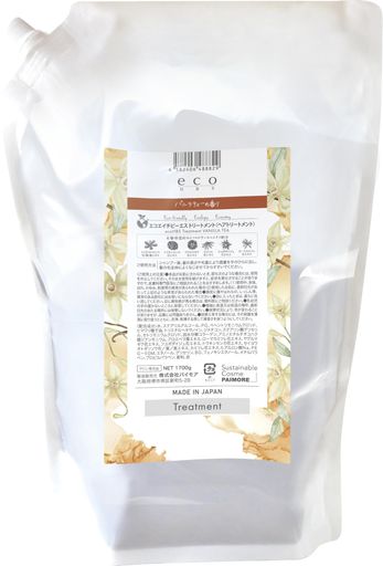 サラッとまとまる髪へ導きます。リサイクル材を使用しているため、ボトル表面に黒い斑点が見える場合がございます。 個人、業務 コンディショニング シンプルな詰替用パウチ