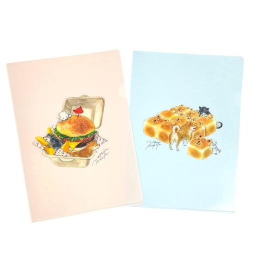 ハゴロモ村田夏佳クリアファイル(「おべんとう」&「パン」セット)No81840