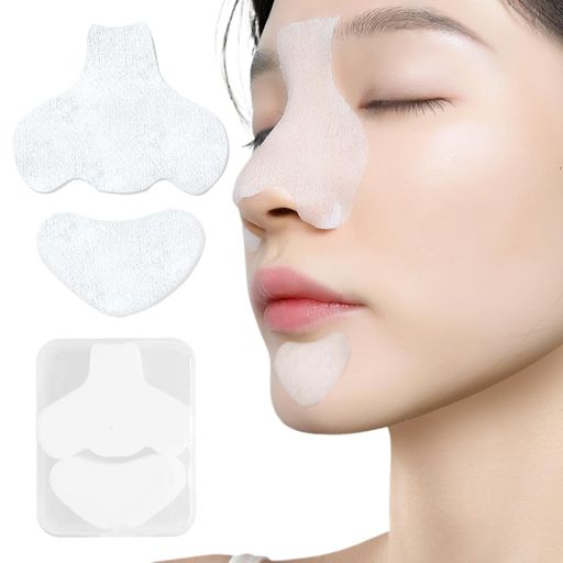 DEVENTORZコットン化粧水用ッド200枚セット鼻・あご用毛穴ケア鼻皮脂クリーニング100%ナチュラルコットン毛穴メンテナンス鼻用顎用【鼻用コットン100枚+あご用コットン100枚】収納ボックス…