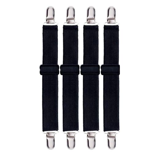 YFFSFDCベッドシーツズレ防止クリップ幅3cm幅を加える調節可能4本セット滑り止めゴムバンドコーナー止..