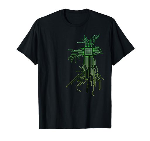 CPU - PCBボードレイアウトCPUハートコンピューター管理者オタクTシャツ