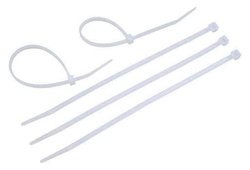 フローバルナイロンケーブル帯屋内用(白)FCV-100梱包・結束用品100入