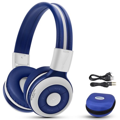 SIMOLIO 子供用 ヘッドホン Bluetooth5.0 マイクと共有ポート付き、音量制限94dB 聴覚保護 子供、青少年適用、折りたたみ式 耐久性 有線接続 ワイヤレス ヘッドフォン 音楽 会話 ゲーム機PCなど…