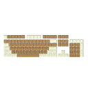 ゲーミングキーキャップ104キーABSコーヒーセットダブルショットOEMプロファイルMX構造Cherry/Gateron/Kailh/Otemu/Akko/Epomakeスイッチと互換性61キー(60%)、84/87キー