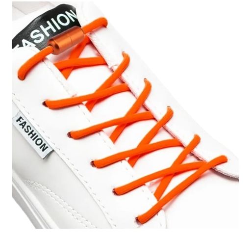 [Boolavard]弾性ネクタイなし靴ひも大人、子供、高齢者用、弾性靴ひも付きシステム(2ペア)(白)