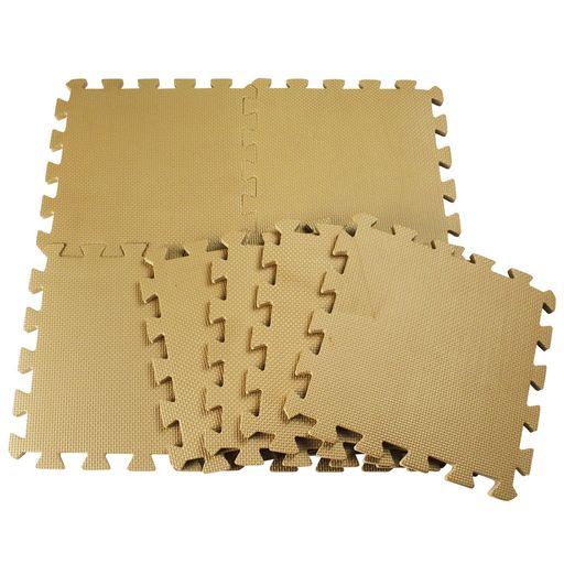 Floor Materials - ジョイントマットEVA308枚入りモカ30x30x1.2cm