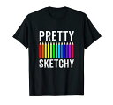 PRETTY SKETCHY 楽しいアートラバー 色鉛筆 アーティストギフト Tシャツ