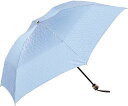 MOONBAT(ムーンバット)LANVIN COLLECTION (ランバンコレクション)ロゴジャガード 雨傘 おりたたみ傘 サックスブルー 親骨の長さ:約55...