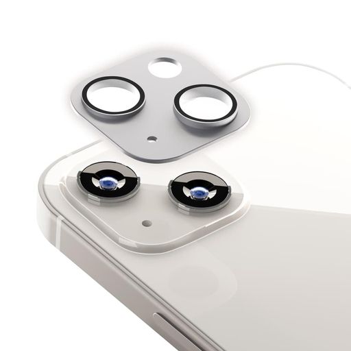 PREMIUMSTYLEIPHONE14/14PLUS用カメラフルプロテクター[シルバー]PG-22RCLG05SV