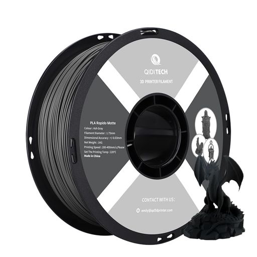 QIDITECHマットPLARapidoフィラメント1.75mm、PLAMatte3Dプリンターフィラメント1kgスプール(2.2ポンド..