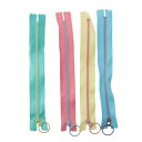 20個入り ナイロン樹脂ジッパー 樹脂ジッパー 20CM/8インチ カラフルなジッパー リフティングリング付き 輪投げ プラスチックジッパー カラフルなバルクサプライ テーラー裁縫工芸用(3)