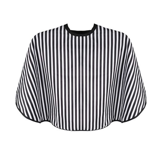 Ounona散髪ケープ美容院用ヘアドレッシングマントストライプ柄ナイロン素材調節可能大人子供兼用ヘアカ..