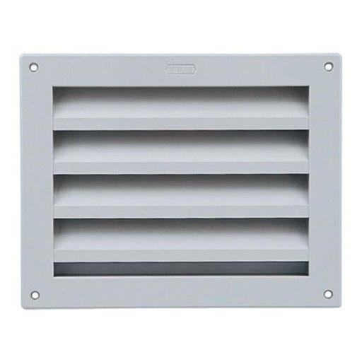 ナスタ(NASTA)屋内・屋外換気口樹脂木枠留め用ガラリタイプ水切無KS-5311PN-2025-LGライトグレー本体:..