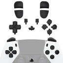 EXTREMERATEのPS5EDGEコントローラーに対応用ピュアカラー交換フルボタンセットDパッド、シェアオプション、ホーム、フェイスボタンとR1、L1、R2...