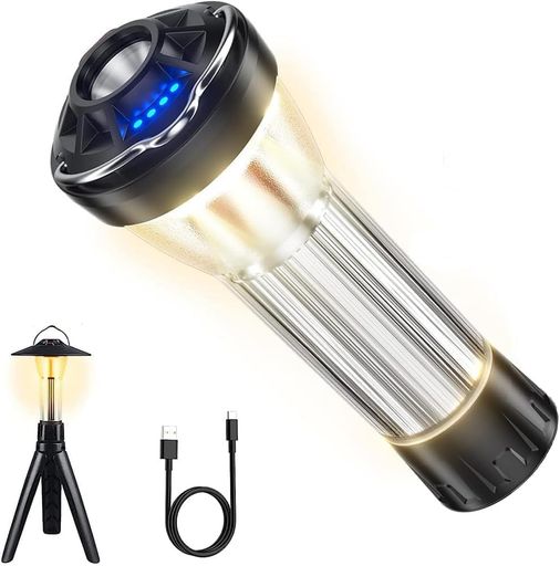 急速充電器を使用することはできませんが、元の基板を燃やす可能性があり、その結果、動作しなくなる(当社の製品は、アダプタを使用する5V = 1Aの低電力を必要とする) 【3つの光源+無段階調光・4つ点灯モード】無段階調光モード:LEDライトや懐中電灯モードでは、スイッチを長押しすることで光の明るさを調節でき、周囲の環境に合わせて適切な光や雰囲気を作り出すことができます。 【 アウトドア LEDランタン】ABS + PC材質、USB Type-C充電ケーブル、光源ルーメン:180LM-370LM、点灯時間:約6~300時間(4つ点灯モード),IPX4防水等級。 【USB充電式・長電池寿命・バッテリー残量表示】充電は場所に左右されず、いつでもどこでも充電できます。LEDランプは2600 mAH電池を内蔵し、7-300hの長時間電池寿命を実現できです。本体上部のLEDディスプレイでバッテリー残量を表示するため、残量を把握し、時間に合わせて充電することができます。(充電には、弊社がお送りした適合する充電ケーブルを使用してください。適合しない充電ケーブルは、互換性がないか、充電する電圧が不十分である可能性があります。