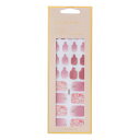 ZINIPIN(ジニピン)貼るだけフットネイルシール水彩画風ローズピンクFA00281