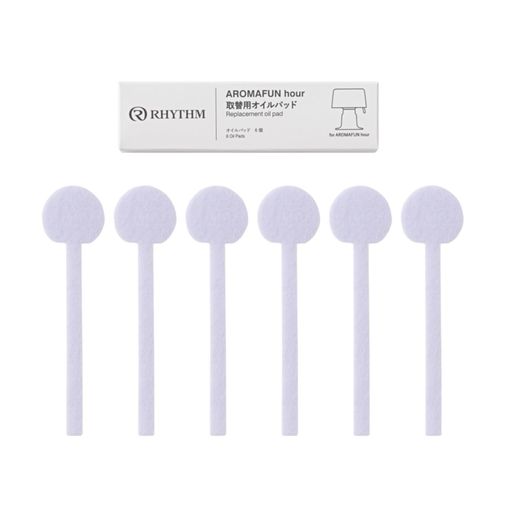リズム(RHYTHM)アロマディフューザーAROMAFUNhour専用取替用オイルパッド(1箱6枚入り)アロマファンアワーに対応F0901-0586 リズム(RHYTHM)アロマディフューザーAROMAFUNhour専用取替用オイルパッド(1箱6枚入り)アロマファンアワーに対応F0901-0586