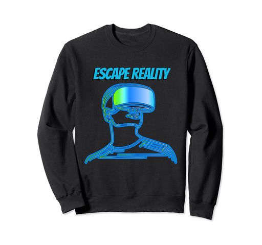 VIRTUAL REALITY VR HEADSET GAMING TECH GEEK ESCAPE REALITY トレーナー VIRTUAL REALITY VR HEADSET GAMING TECH GEEK ESCAPE REALITY トレーナー