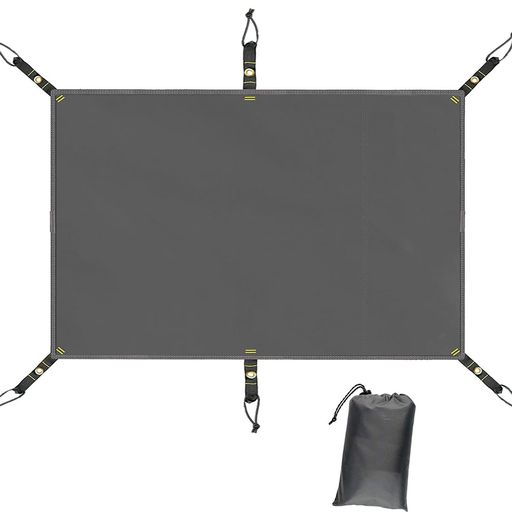 Farflyテントシート防水加工耐水圧3000mmグランドシート厚手アウトドアキャンプ登山ハトメつき取付簡単収納袋付き(S(220*150CM))