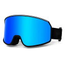 スノーボード ゴーグル スキー ゴーグル OTG 防曇加工 ダブルレンズ 、ジュニア向き、男女兼用 UV400保護 紫外線100%カット 超広視野 通気性/防風...