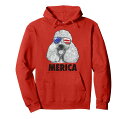 Poodle4thofJulyMericaメンズレディースアメリカ国旗サングラスパーカー