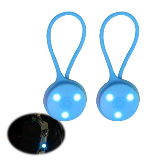 UrbanPulseLEDセーフティライト安全ライト小型携行ライトランニングライトバックパックライト超小型LED携帯ライト防水シリコーンランプランニングウォーキングジョギング散歩用ライト2個…
