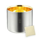 J-KITCHENS アイスペール 18-8 ステンレス W構造 氷入れ (内面金メッキ) 1500ML 日本製 (エコバッグ ベトナム製 セット)