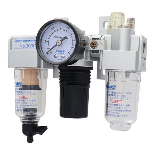 三共コーポレーションH&Hエアーコンビネーションユニット【フィルター・レギュレーター・ルブリケーターノ3点セット】#384