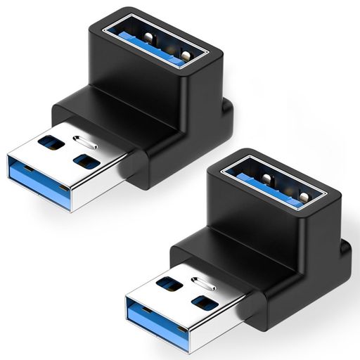 VEAGIAusbl字usb変換アダプタUSB3.0アダプタ2個入りL型アダプタコンパクトで軽量10Gbps高速データ伝送..
