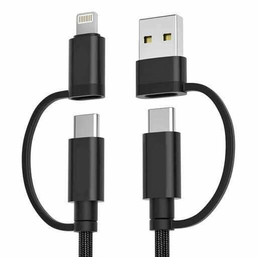 Basesailorエレコム4in1USBTypeC充電ケーブル2M、60W高速充電コードタイプCライトニングMicroUSBケーブル高速データ転送高耐久ナイロン編みが対応可能iPhone1615141312 Basesailorエレコム4in1USBTypeC充電ケーブル2M、60W高速充電コードタイプCライトニングMicroUSBケーブル高速データ転送高耐久ナイロン編みが対応可能iPhone1615141312