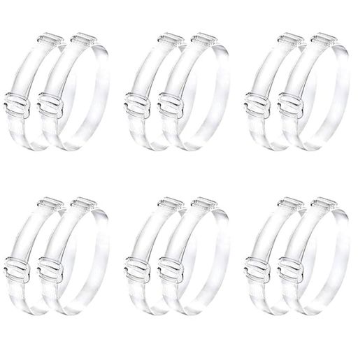 [VEAGIA]シューズバンド6組セットシューズストラップかかと脱げ防止透明バンドで目立ちにくい薄く軽く重量感がない長さ調節可能