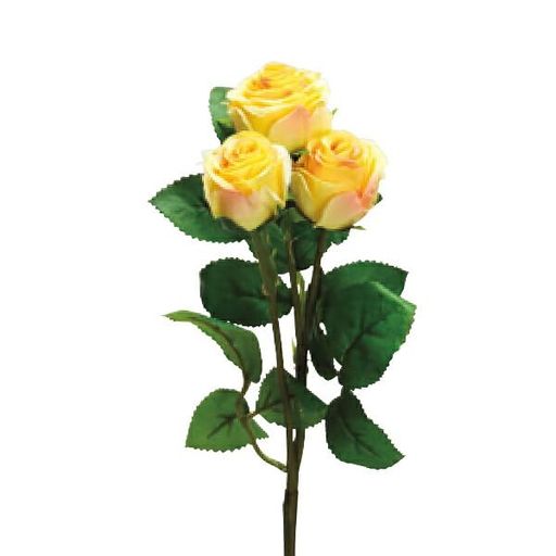 造花 シルクフラワー 『キャンディローズ イエロー Z0064-004』