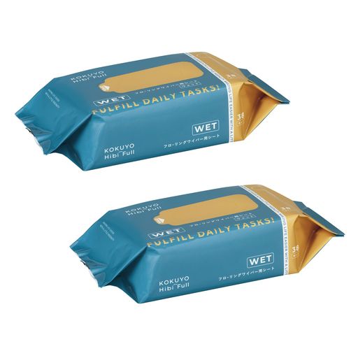 コクヨ掃除用品HibiFullシートを挟まず使えるフローリングワイパー交換パッドKHF-CFR101