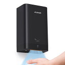 AIKEハンドドライヤー家庭用壁掛けコンパクト業務用小型手乾燥機PSE認証速乾/清潔/アース工事不要表面実装型ハードワイヤ設計900W自動冷風/温風省エネAK2822(ブラック)