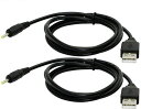 CERRXIANUSBからDCオス電源供給ケーブルUSBDC変換ケーブル外径2.5MM内径0.7MM24AWG5Vノートパソコン/タブレットPCスマートフォンGPS/小型電子機器等に適用2個黒1メートル(2)