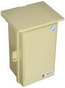 未来工業プラスチック製防雨ボックスウオルボックスAタイプ屋根付タテ型295x196x150mmベージュ1個
