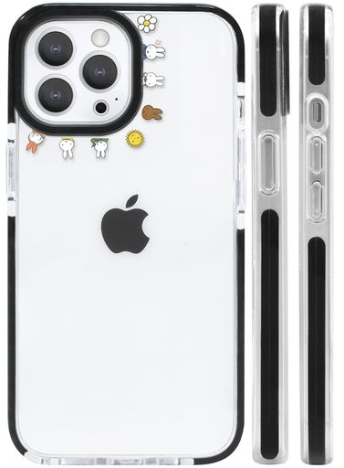ミッフィー iPhone11 Pro 用 ケース スマホケース iphone11pro 用 ケース アイフォン11 プロ カバー かわいい 【全機種対応】 TPU レンズ保護 ワイヤレス充電対応 指紋防止 黒枠の透明ケース サイ…