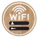 秋月貿易デザイン小物WIFIΦ34xD1cmアメリカン・クラシックウォールプラッケGB91520GAK
